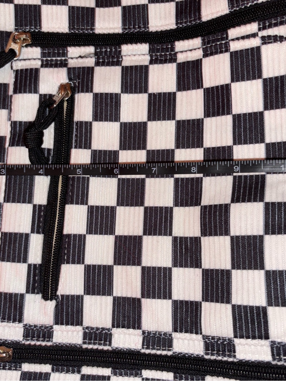 Black and White Checkered Tote Bag - Unbranded - Picture 5 of 5